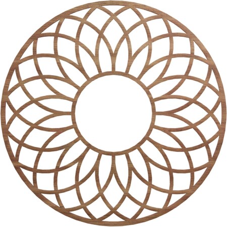 Ekena Millwork Cannes Wood Fretwork Pierced Ceiling Medallion, Walnut, 30"OD x 10 1/4"ID x 1/4"T CMWP30X30X0250CNWA